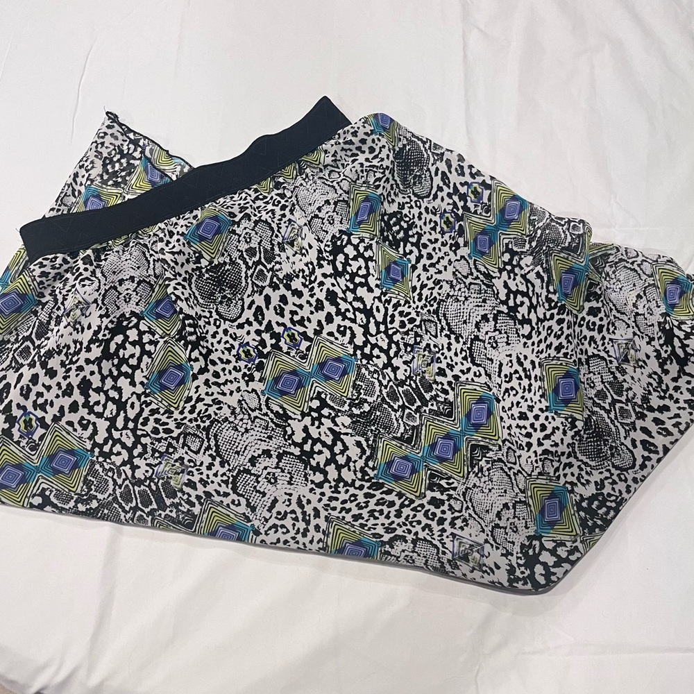 Animal Print Flowy A Line Skirt